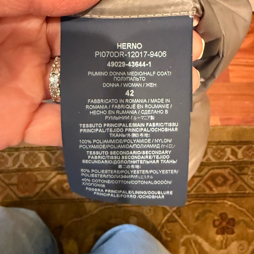 Herno Metallic Silver Puffer Jacket - image 5